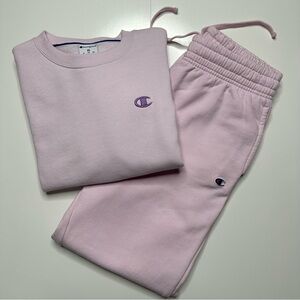 🔴 Champion Light Pink Sweatsuit